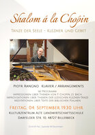 Shalom a la Chopin - Billerbeck Plakat - Piotr Rangno Shalom a la Chopin - Billerbeck Plakat
