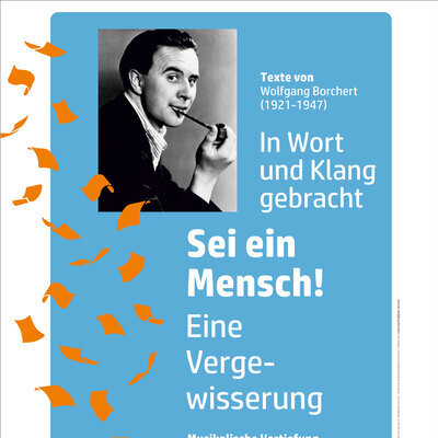 Plakat Sei ein Mensch