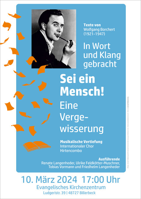 Plakat Sei ein Mensch