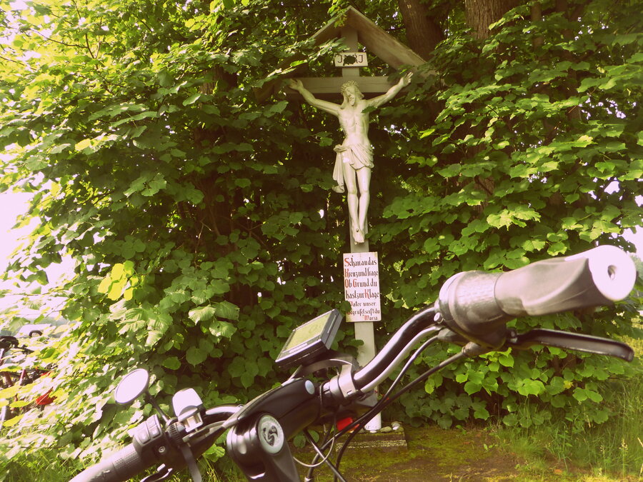 Fahrradlenker + Kreuz