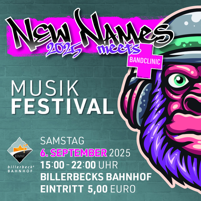 Plakatmotiv New Names Festival - Michael Cords Plakatmotiv New Names Festival