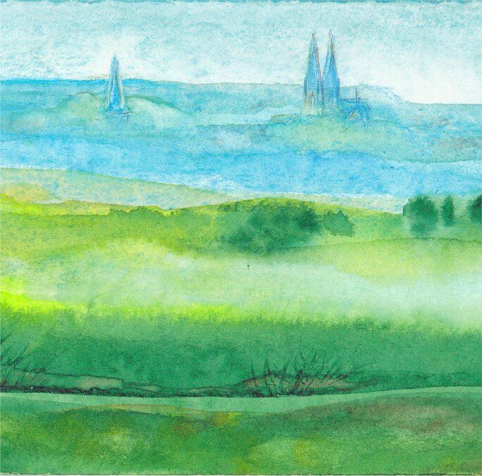 Aquarell Billerbeck (c) Lioba Feld