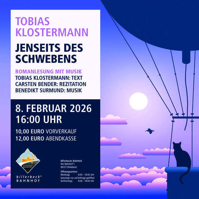 Plakatmotiv Lesung Tobias Klostermann - Tobias Klostermann Plakatmotiv Lesung Tobias Klostermann