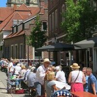 Teilnehmer/innen beim Bürgerbrunch im Juli 2018