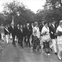 50 Jahre: Das Königshaus 1972 – König Heinz Telger und Königin Marianne Hövener – Ehrendamen Toni Telger, Anni Fehmer