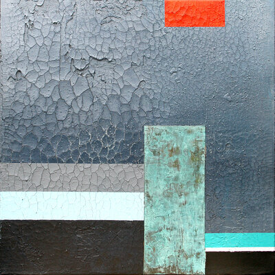 Farbfeld Kupferblau
