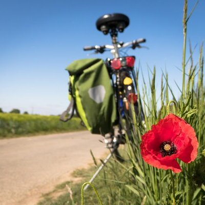 Symbolbild Radtour Feld