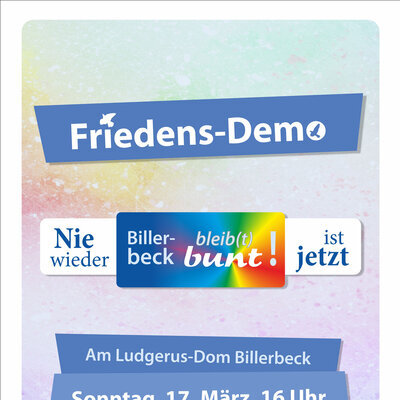 Plakat Friedensdemo 2024