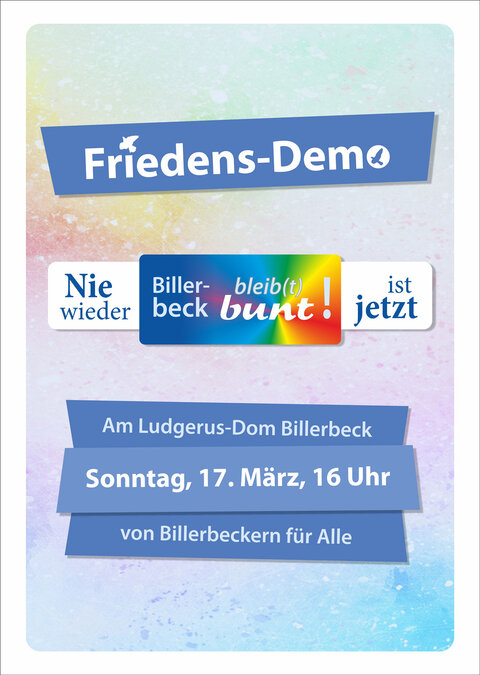 Plakat Friedensdemo 2024