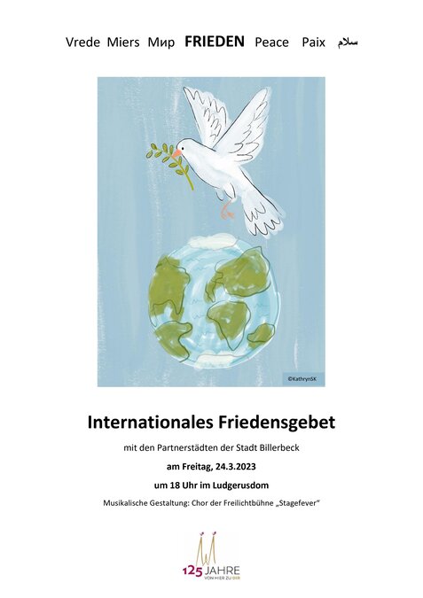 Friedensgebet Plakat