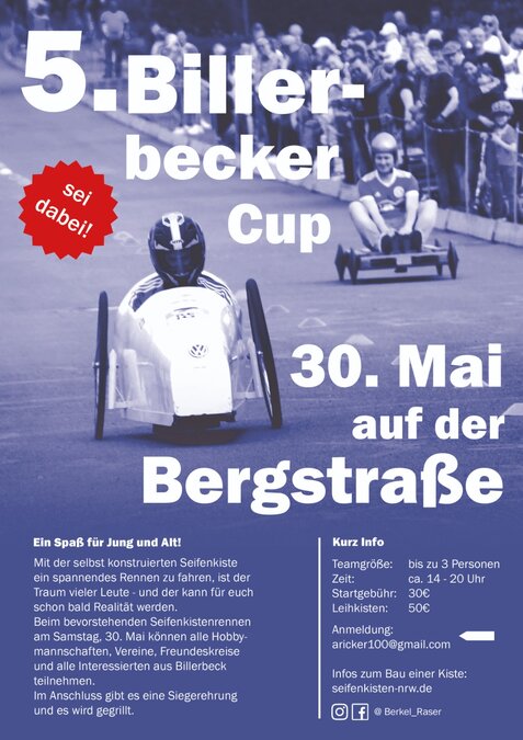 Flyer 5. Billerbecker Cup - Berkel-Raser Billerbeck Flyer 5. Billerbecker Cup