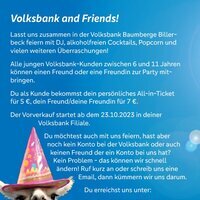 Volksbank Baumberge Disco, Beschreibung